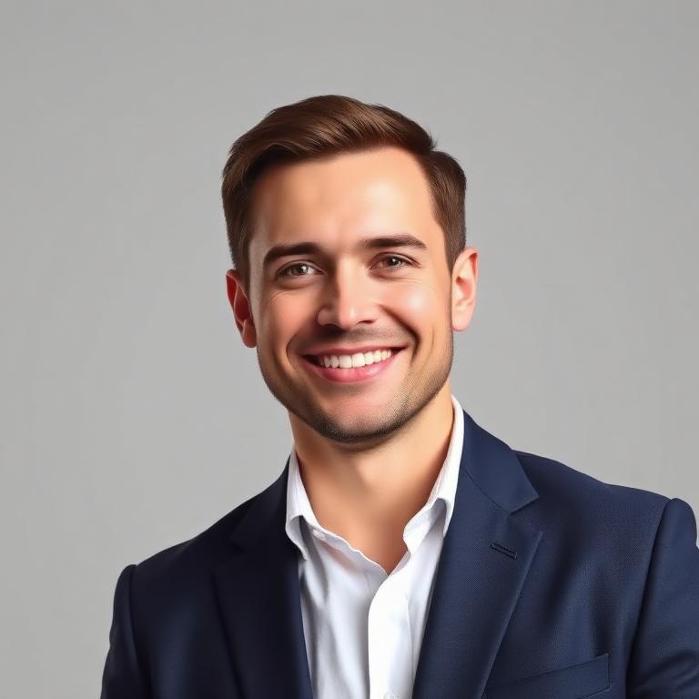 Sample employee portrait for the example digital business card